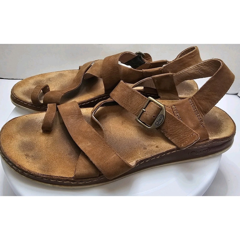 Chaco Wayfarer Loop Sandal Women's Size 6 Toffee Brown Leather Straps Summer